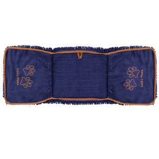 Noodle Dog Towel - French Navy