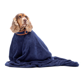 Dog Drying Bag - French Navy