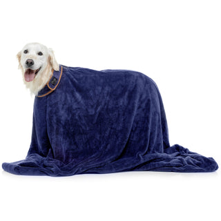Dog Drying Bag - French Navy
