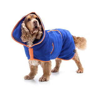 Dog Drying Coat - Royal Blue