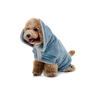 Dog Drying Coat - Petrol Blue