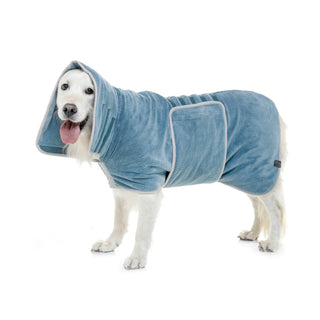 Dog Drying Coat - Petrol Blue