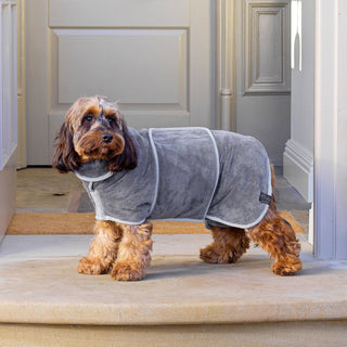 Dog Drying Coat - Grey