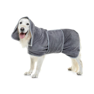 Dog Drying Coat - Grey