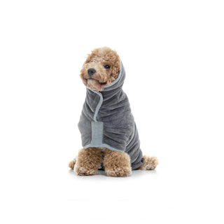 Dog Drying Coat - Grey
