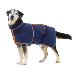 Dog Drying Coat - French Navy
