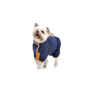 Dog Drying Coat - French Navy