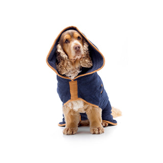 Dog Drying Coat - French Navy