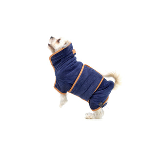 Dog Drying Coat - French Navy