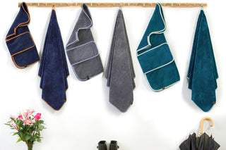 Dog Drying Coat - French Navy