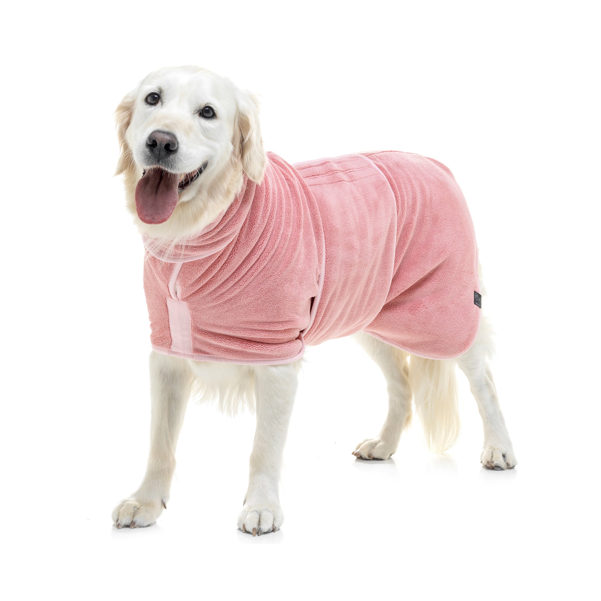 Dog Drying Coat Dusty Pink Lucky Paws