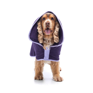 Dog Drying Coat - Aubergine