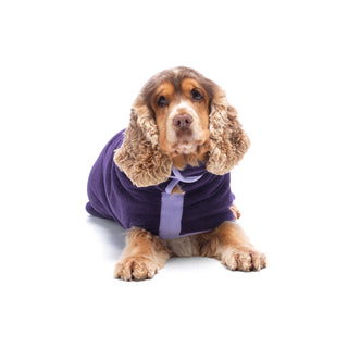 Dog Drying Coat - Aubergine