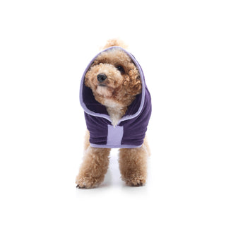 Dog Drying Coat - Aubergine