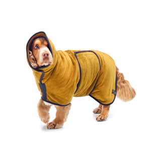 Dog Drying Coat - Ochre