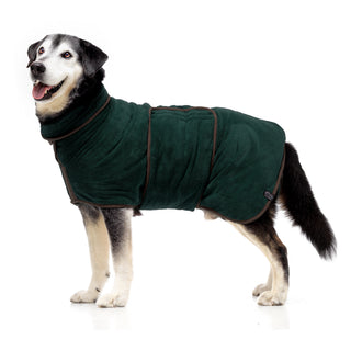Dog Drying Coat - Hunter Green