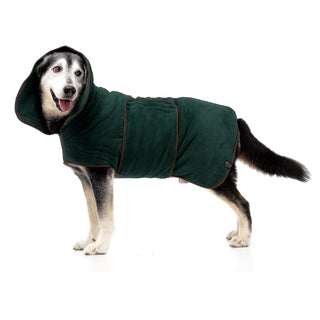 Dog Drying Coat - Hunter Green