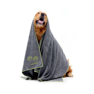 Original Dog Towel - Grey / Green