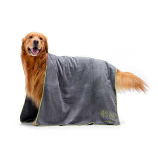 Original Dog Towel - Grey / Green