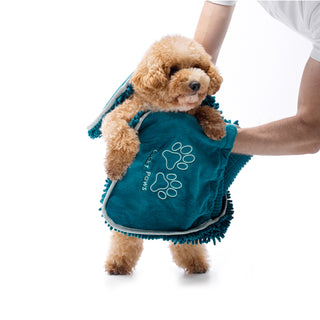 Noodle Dog Towel Teal