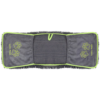 Noodle Dog Towel - Grey / Green