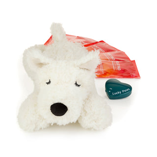 Puppy Heartbeat Comforter - Snowy
