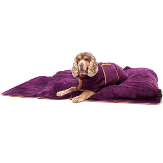 Luxurious Dog Towel - Plum