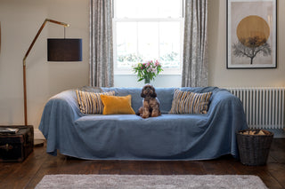 Waterproof Sofa Throw - Petrol Blue