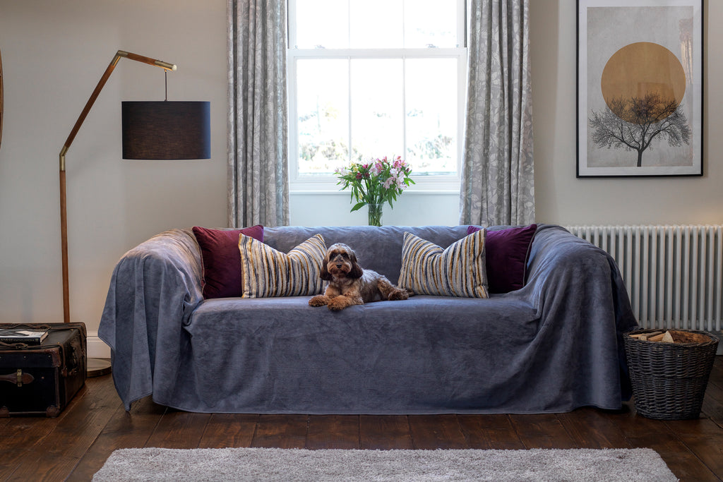Waterproof Sofa Throw Dark Grey - Lucky Paws